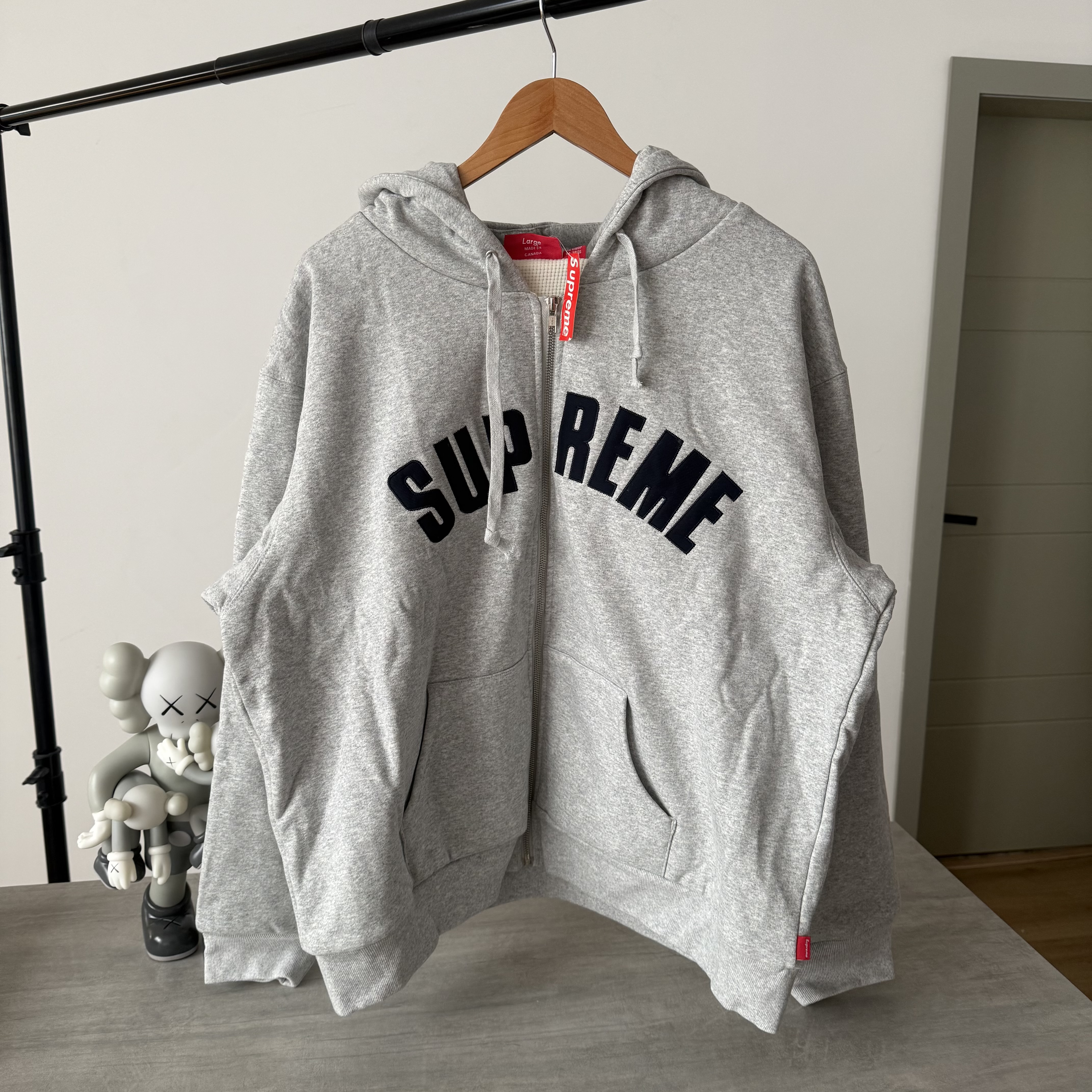 Supreme Arc Thermal Zip Up Hooded Heather Grey
