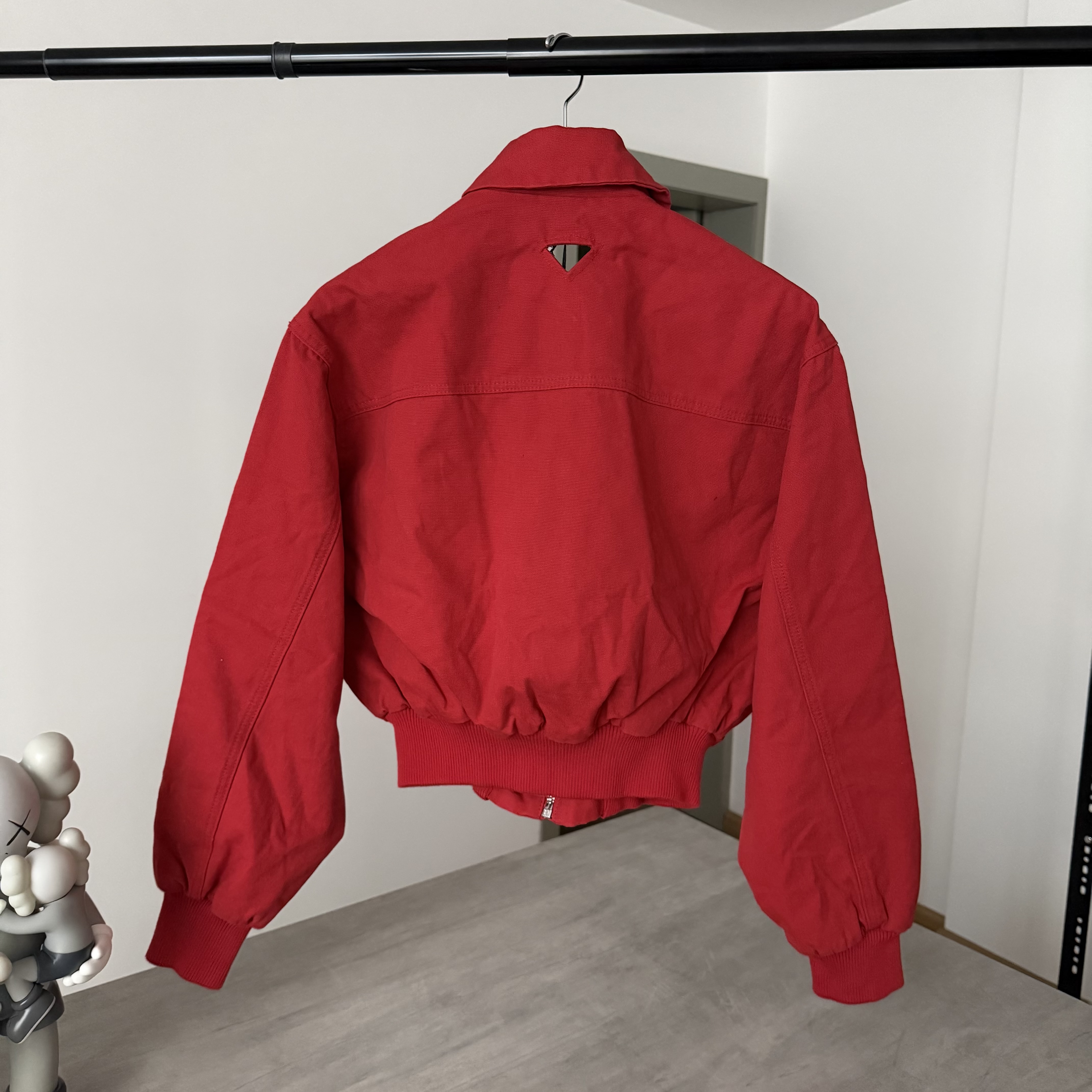 Imagen 2 de PRADA woman Red Canvas Boxy Cropped Bomber Jacket